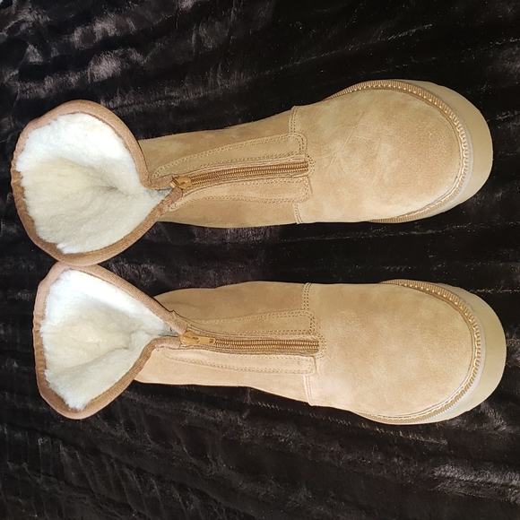 Aussie Merino Amelia Chestnut Tan Boots 12 - Picture 14 of 16